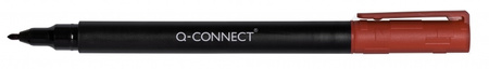 Marker do płyt CD/DVD Q-CONNECT, F, 0,6mm (linia), czerwony