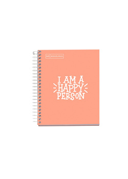 Kołonotatnik MIQUELRIUS NB-1 Messages, A5, w kratkę, 100 kart., 90g, brzoskwiniowy