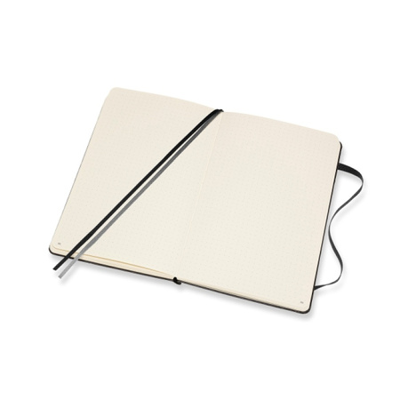 Notes MOLESKINE L (13x21cm) Art Bullet w kropki, twarda oprawa, 160 stron, czarny