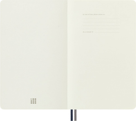 Notes MOLESKINE Classic L (13x21 cm) gładki, miękka oprawa, sapphire blue, 400 stron, niebieski