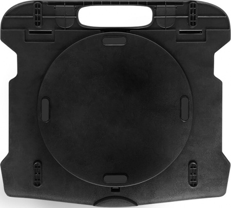 Podstawa pod laptopa z obrotowym podłożem Q-CONNECT, 25,5 x 2,2 x 28 cm, czarna