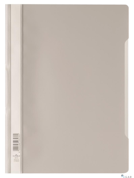 Skoroszyt A4 z przezroczystą okładką z PP szary 257310 DURABLE (50)