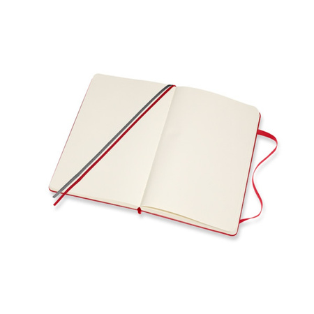 Notes MOLESKINE Classic L (13x21 cm) gładki, twarda oprawa, scarlet red, 400 stron, czerwony