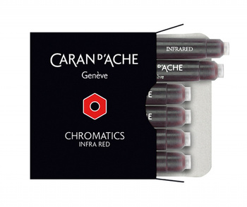 Naboje CARAN D'ACHE Chromatics Infra Red, 6szt., czerwone