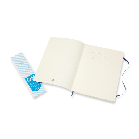Notes MOLESKINE XL (19x25cm) gładki, miękka oprawa, sapphire blue, 192 strony, niebieski