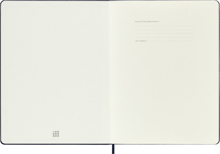 Notes MOLESKINE Classic XL (19x25cm) w linie, twarda oprawa, sapphire blue, 192 strony, niebieski