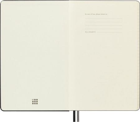 Notes MOLESKINE Classic L (13x21cm) w linie, twarda oprawa, 400 stron, czarny