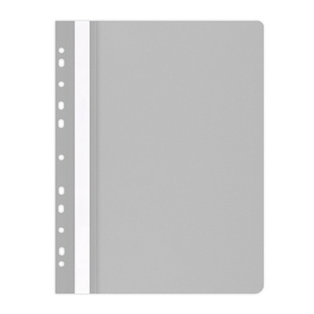 Skoroszyt OFFICE PRODUCTS, PP, A4, miękki, 100/170mikr., wpinany, szary