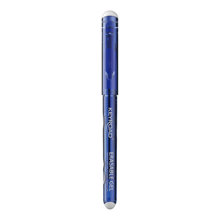 Długopis wymazywalny KEYROAD, 0,7mm, niebieski, pakowany w display