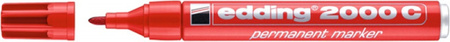 Marker permanentny e-2000c EDDING, 1,5-3 mm, czerwony
