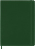 Notes MOLESKINE Classic XL (19x25cm) w kropki, twarda oprawa, myrtle green, 192 strony, zielony