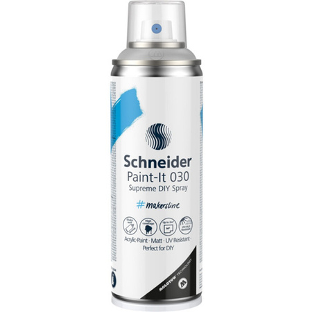 Lakier w sprayu DIY SCHNEIDER Paint-It 030, 200ml, srebrny metalik