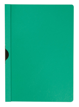 Skoroszyt Q-CONNECT z metalowym klipsem, PP, A4, 200/350mikr., zielony