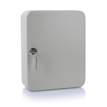 Szafka na klucze DONAU, na 48 kluczy, 250x200x80mm, szara