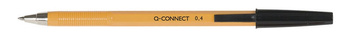 Długopis Q-CONNECT z wymiennym wkładem 0,4mm (linia), zawieszka, czarny