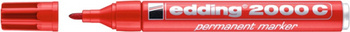 Marker permanentny e-2000c EDDING, 1,5-3 mm, czerwony