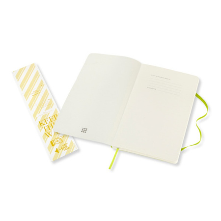 Notes MOLESKINE Classic L (13x21 cm) gładki, miękka oprawa, lemon green, 192 strony, zielony