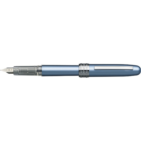 Pióro wieczne Platinum Plaisir Frosty Blue, F, niebieskie metaliczne
