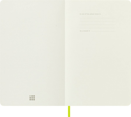 Notes MOLESKINE Classic L (13x21 cm) gładki, miękka oprawa, lemon green, 192 strony, zielony