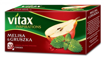 Herbata VITAX INSPIRATIONS, MELISA I GRUSZKA, 20 torebek