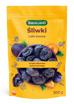 Śliwki suszone całe owoce, Bakalland, 300g