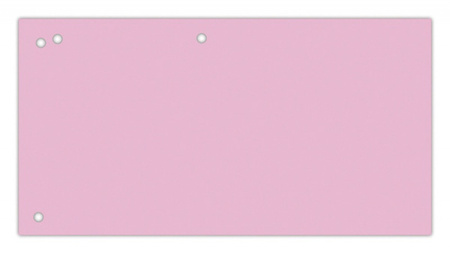 Przekładki OFFICE PRODUCTS, karton, 1/3 A4, 240x105mm, 100szt., różowe