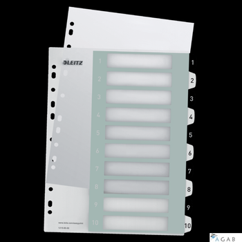 Przekładki plastikowe do nadruku tekstu na kartę, Leitz WOW, 110, biało-czarne 12150000