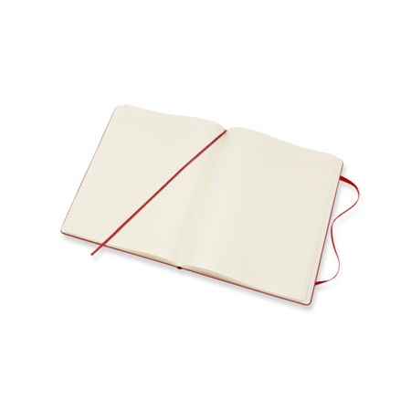 Notes MOLESKINE Classic XL (19x25 cm) w linie, twarda oprawa, 192 strony, czerwony