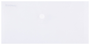 Teczka kopertowa DONAU zatrzask, PP, DL, 180mikr., transparentna