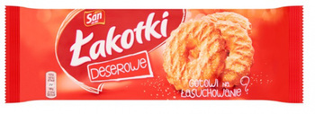 Ciastka Łakotki SAN, 168 g, z cukrem