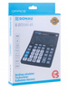 Kalkulator biurowy DONAU TECH OFFICE, 14-cyfr. wyświetlacz, wym. 201x155x35mm, czarny