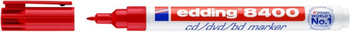Marker do płyt cd/dvd/bd e-8400 EDDING, 0,5-1mm, czerwony