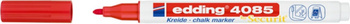 Marker kredowy e-4085 EDDING, 1-2 mm, czerwony
