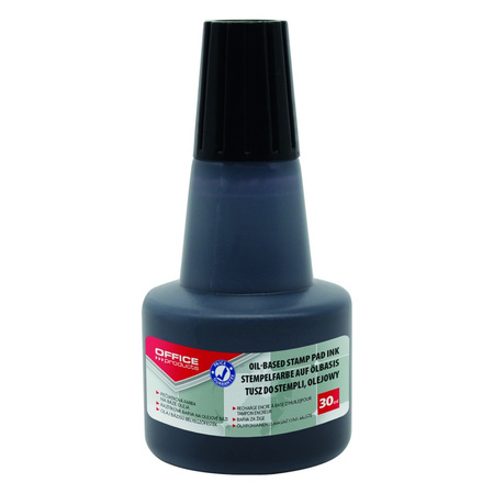 Tusz olejowy do pieczątek metalowych OFFICE PRODUCTS, 30ml, czarny