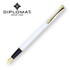Pióro wieczne DIPLOMAT Traveller, F, białe/złote
