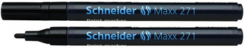 Marker olejowy SCHNEIDER Maxx 271, okrągły, 1-2mm, czarny