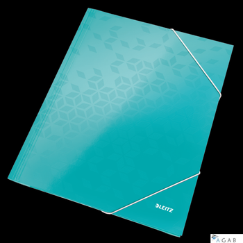 Teczka kartonowa z gumką WOW turkusowa 39820051 LEITZ