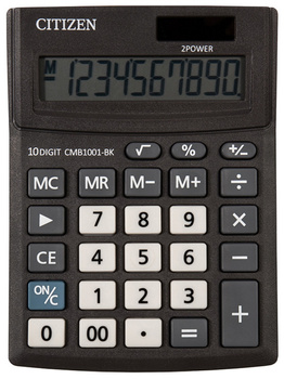 Kalkulator biurowy CITIZEN CMB1001-BK Business Line, 10-cyfrowy, 137x102mm, czarny