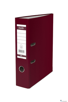 Segregator A4 80mm XXL bordowy, z szyną BANTEX 100551791