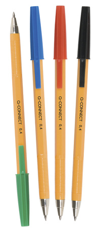 Długopis Q-CONNECT z wymiennym wkładem 0,4mm (linia), zawieszka, niebieski