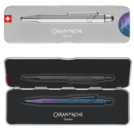 Długopis CARAN D'ACHE 849 Claim Your Style, Edycja 5, w pudełku, purple ocean