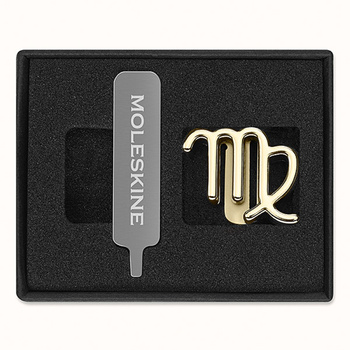 Przypinka MOLESKINE, panna, złota