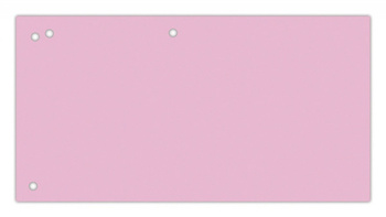 Przekładki OFFICE PRODUCTS, karton, 1/3 A4, 240x105mm, 100szt., różowe