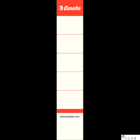 Etykiety grzbietowe do segregatorów 50mm białe 10szt ESSELTE 810811