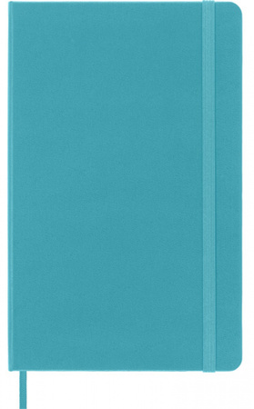 Notes MOLESKINE Classic L (13x21 cm) w linie, twarda oprawa, reef blue, 240 stron, niebieski