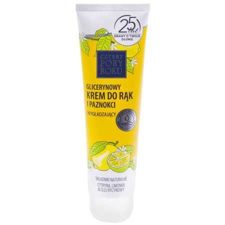 Krem do rąk CZTERY PORY ROKU Cytryna, glicerynowy, 130ml