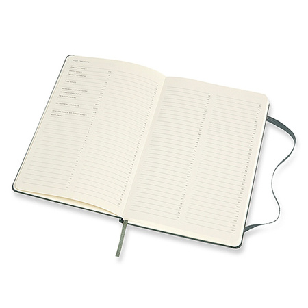 Notes MOLESKINE Professional L (13x21 cm), twarda oprawa, forest green, 240 stron, zielony