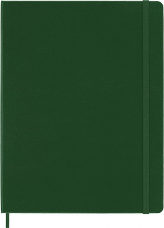 Notes MOLESKINE Classic XL (19x25cm) w kratkę, twarda oprawa, myrtle green, 192 strony, zielony