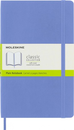 Notes MOLESKINE Classic L (13x21 cm) gładki, miękka oprawa, hydrangea blue, 192 strony, niebieski