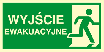 Znak TDC, Kierunek do wyjścia ewakuacyjnego – w prawo 2